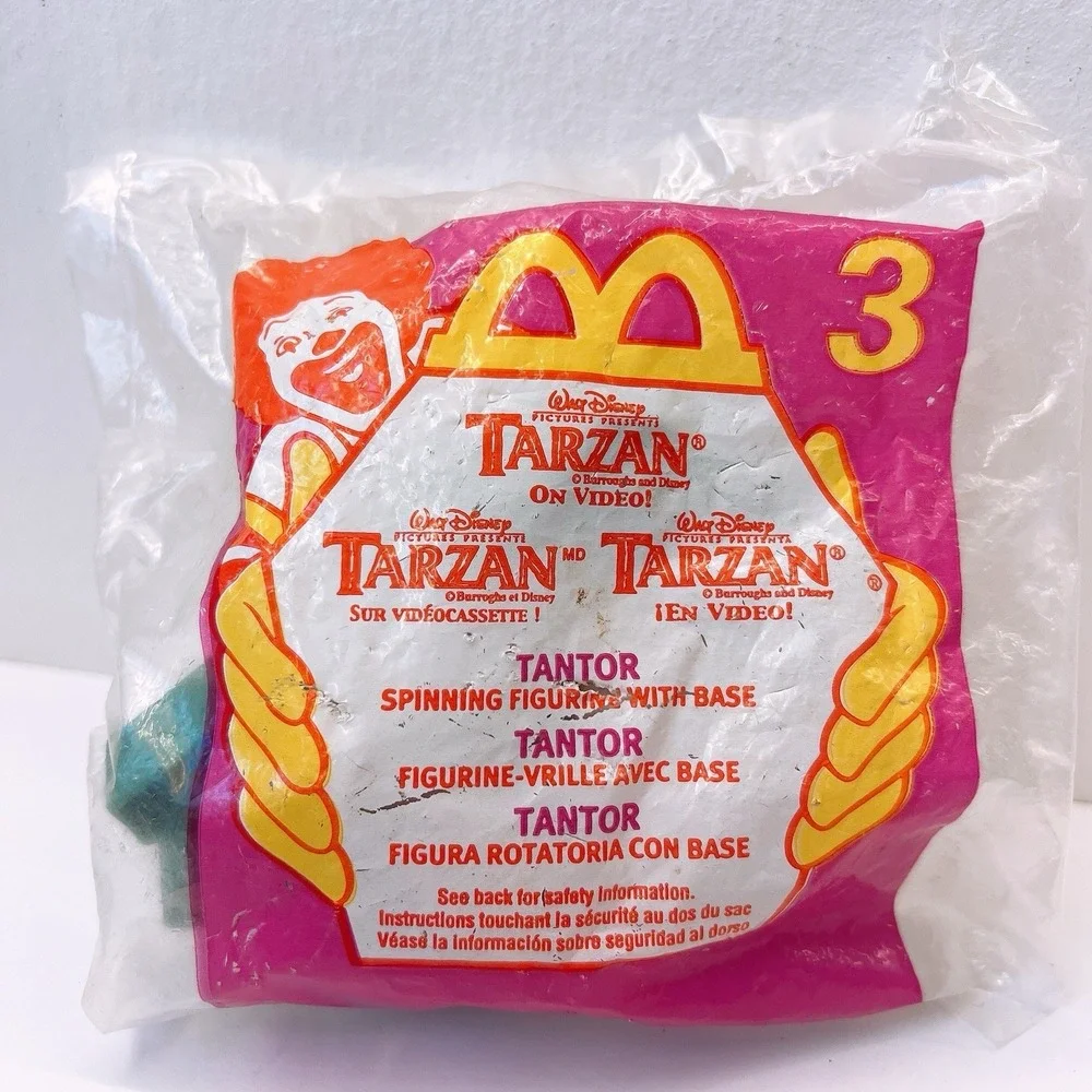 2000 DISNEY'S TARZAN #3 ON VIDEO PLAYSET MCDONALDS HAPPY MEAL TOYS